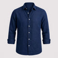 Camisa de lino cómoda y flexible para hombre